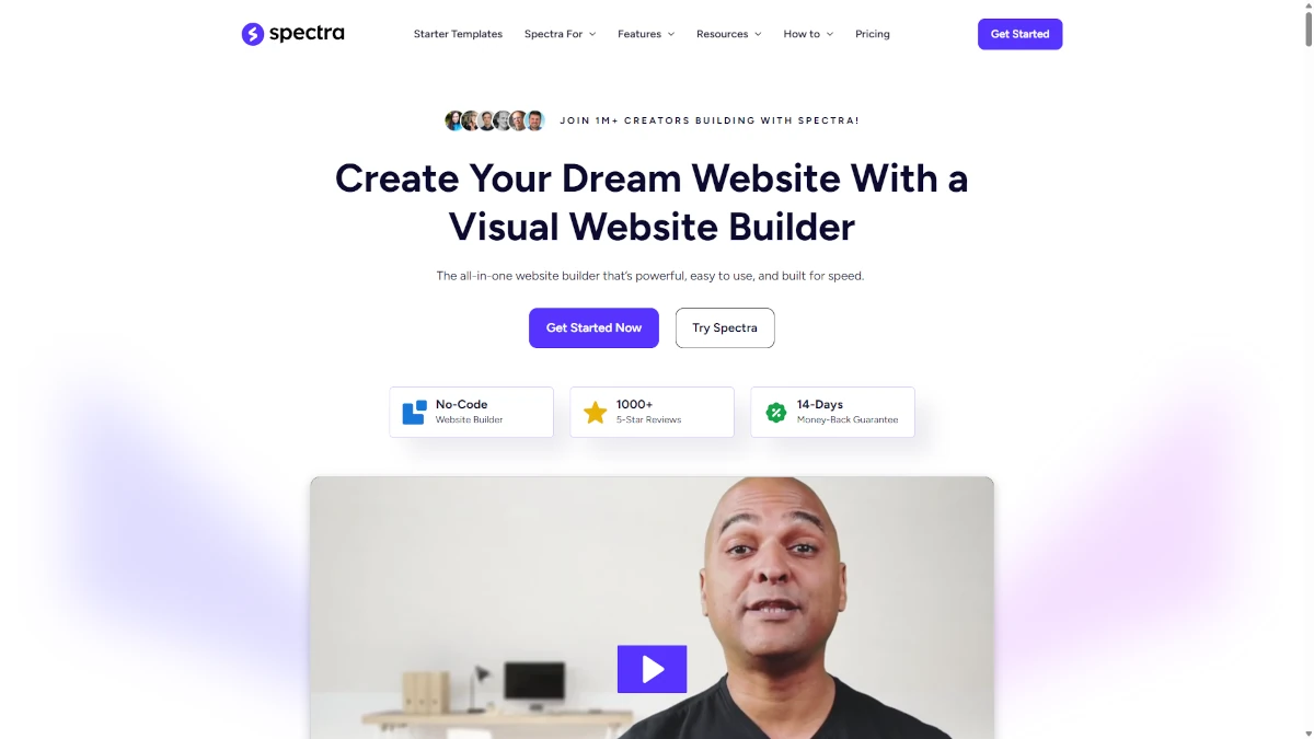 Spectra: el mejor constructor visual para WordPress 1 spectra sitio web